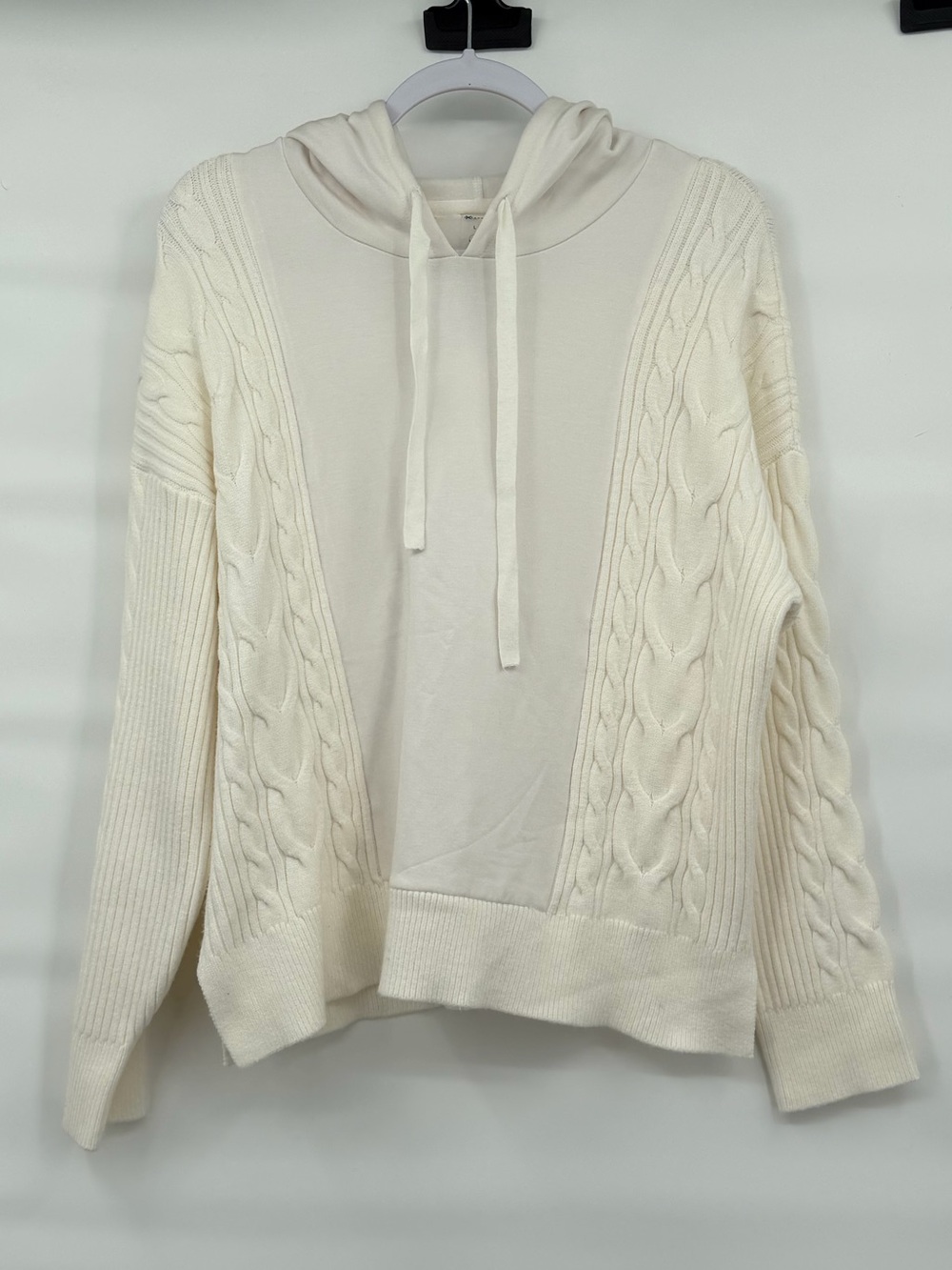 Lou & Grey cream soft cozy sweater hoodie top